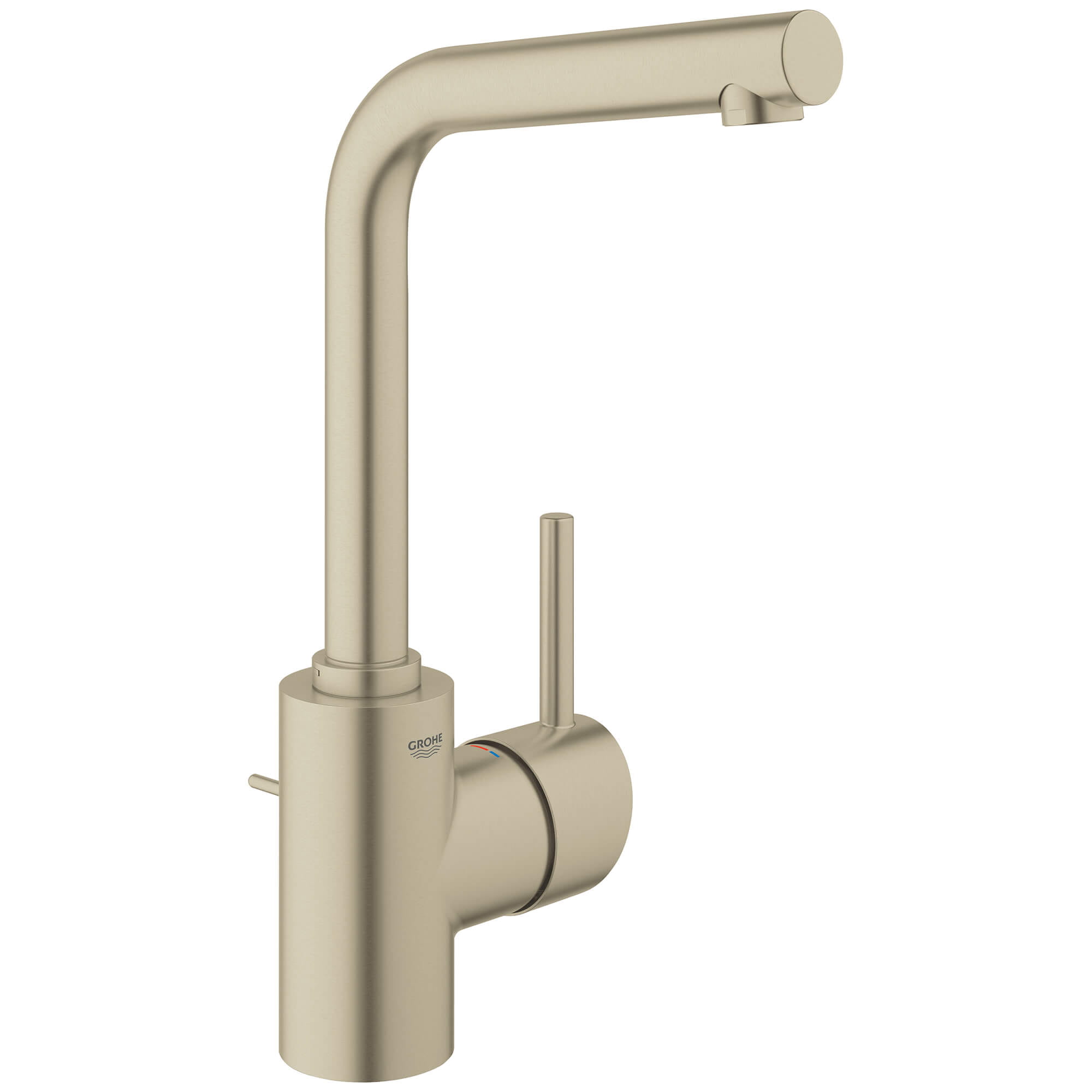 Robinet monotrou taille L GROHE BRUSHED NICKEL